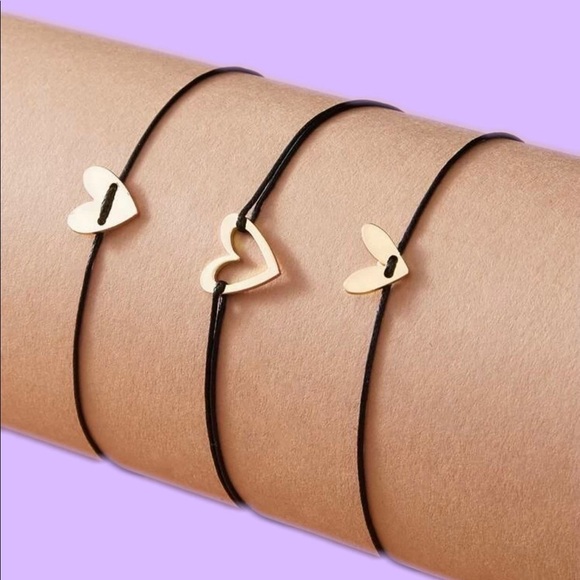 Jewelry - Black and Gold Bracelets